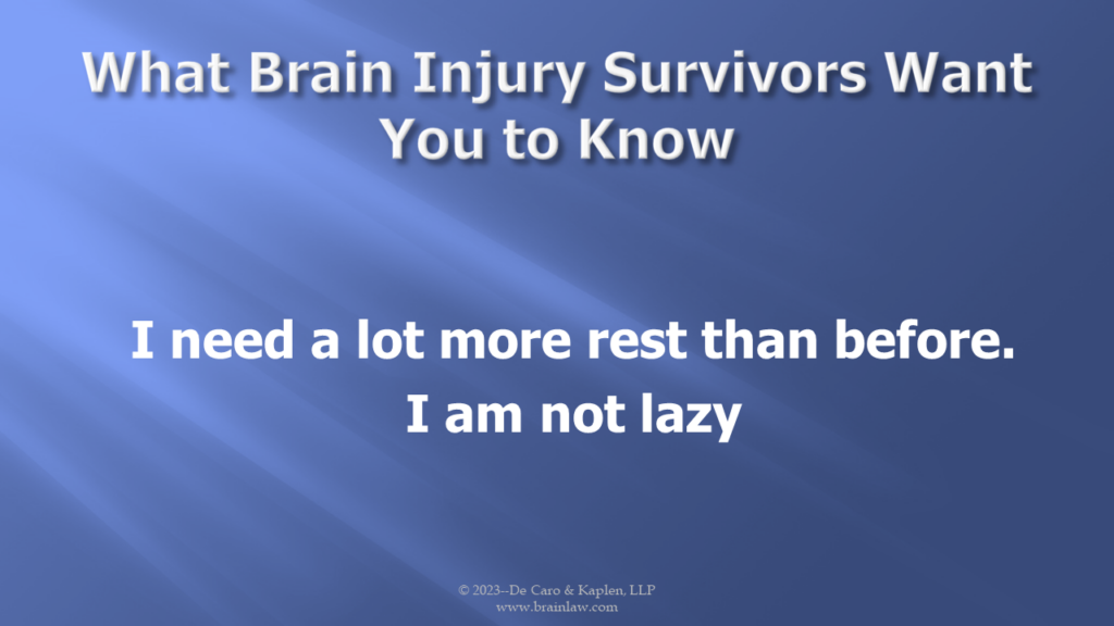 What brain injury survivors want to know